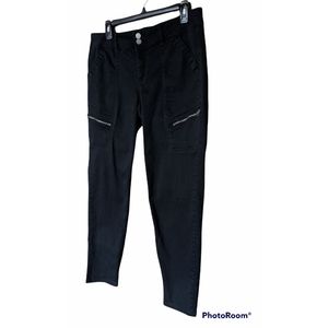 Rewind Black Jeans Size 13 Wide Stretch Zippers 6 Pockets Denim